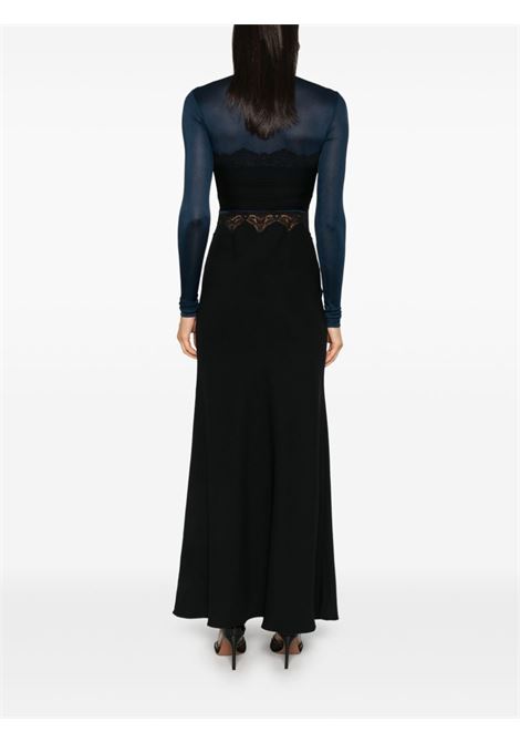 Black and blue lace-detailed maxi dress Christopher Esber - women CHRISTOPHER ESBER | 24033117BLBLK